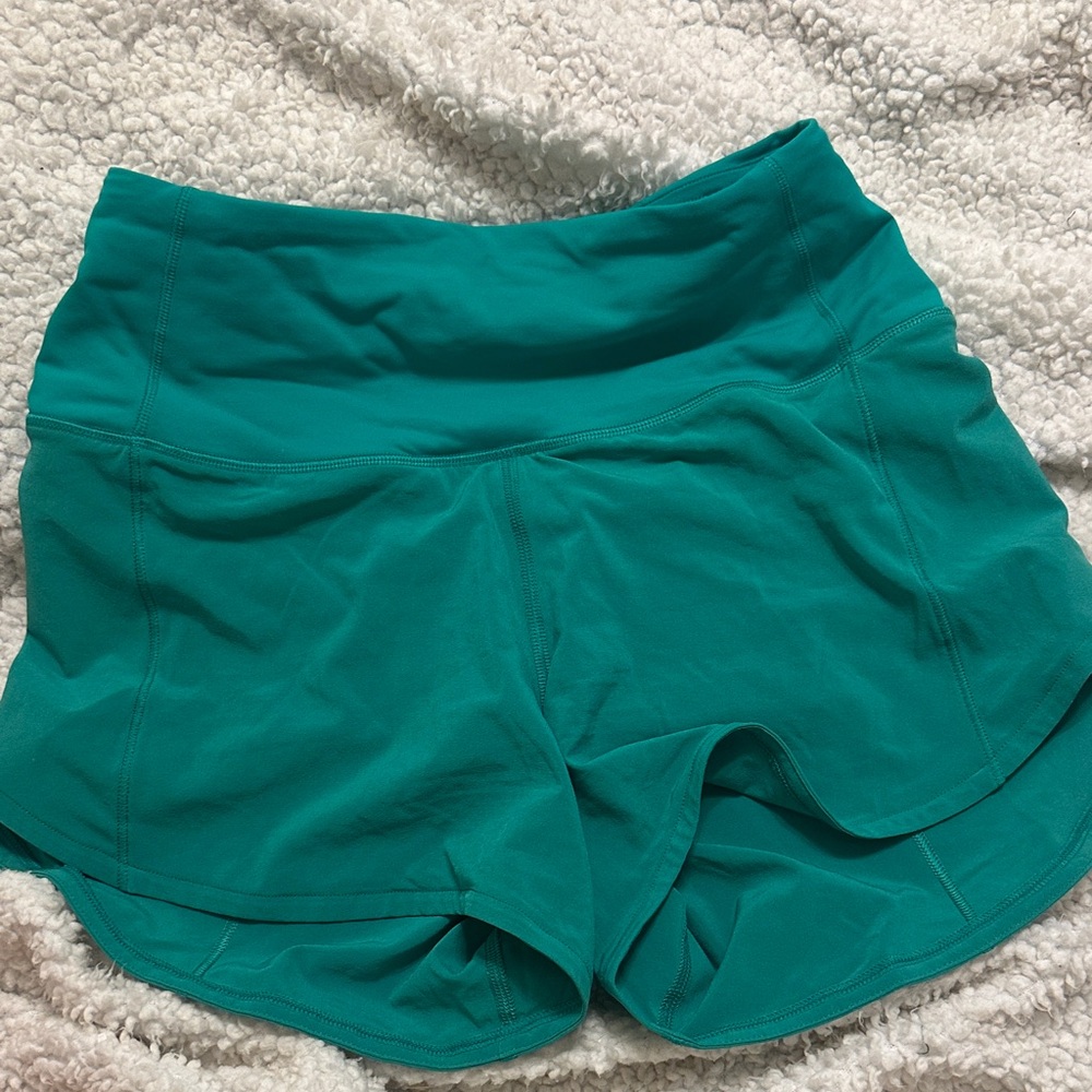 lululemon athletica Turquoise Athletic Shorts